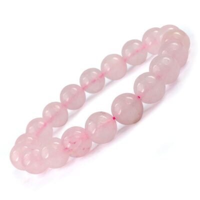 Rose Quartz 8 mm Round Bead Bracelet