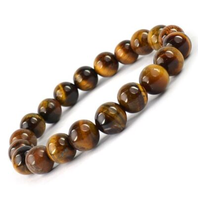 Tiger Eye 8 mm Round Bead Bracelet